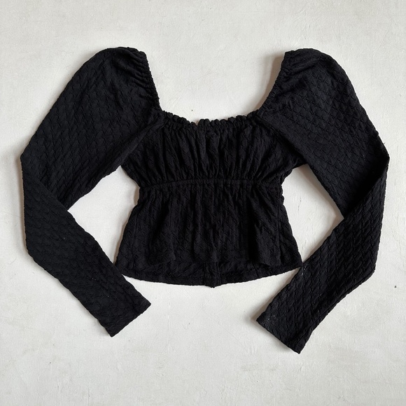 Free People Ladybug Long Sleeve Top In Black - Picture 6 of 8
